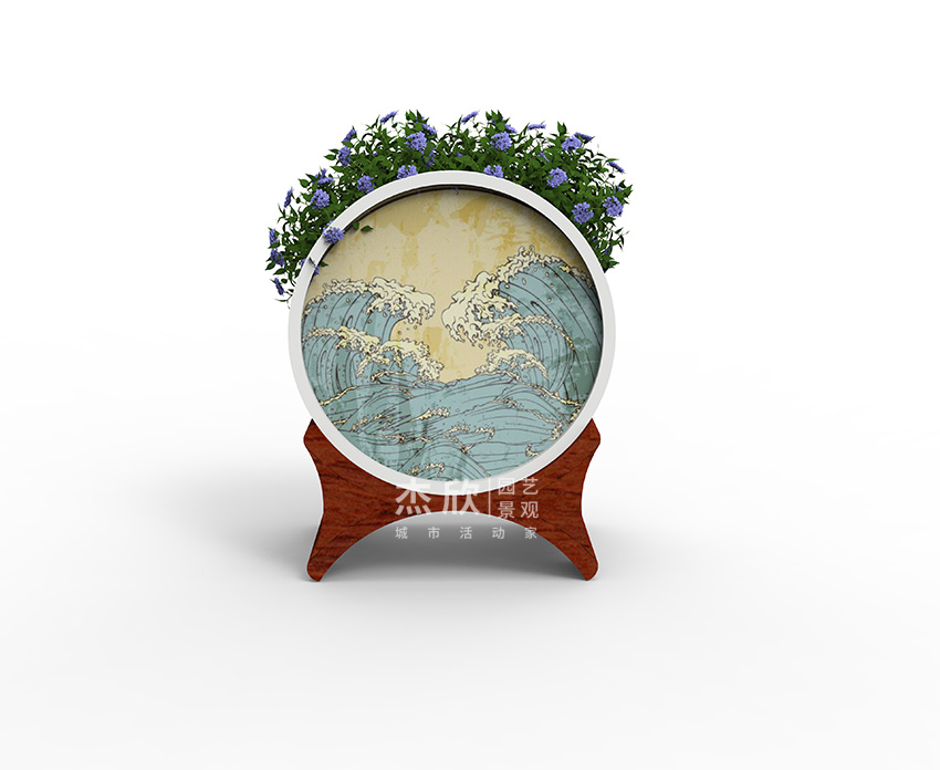 PVC中式畫(huà)鏡乘風(fēng)破浪花箱