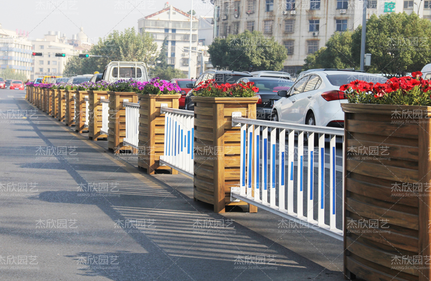 道路隔離花箱護欄款式集合！