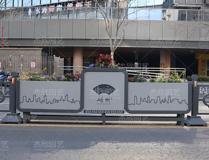 靈秀三寶不銹鋼花箱浙江花箱案例